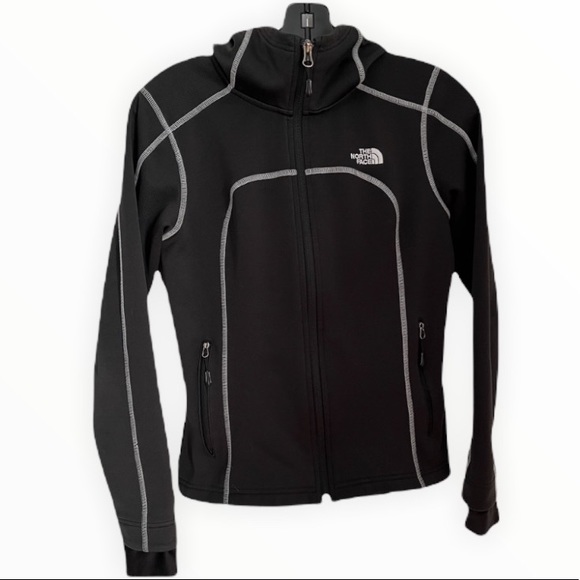 THE NORTH FACE BLACK HOODIE JACKET - Picture 1 of 14